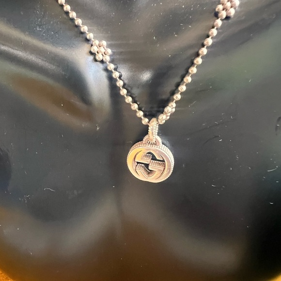 Gucci Silver Necklace with Minimalist Charm - Picture 1 of 7